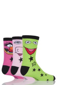 Film & Tv Characters - Girls 3 pair sockshop muppets socks