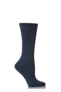 Kids 1 Pair SockShop Colours Outstanding Quality & Value Plain Denim Cotton Socks