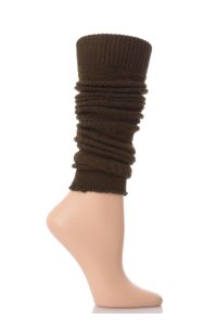 Ladies 1 Pair Elle Fine Cable Knit Leg Warmers