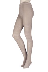 Ladies 1 pair Elle winter soft fair isle patterned tights