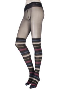 Ladies 1 Pair Trasparenze Anemone Mock Over the Knee Tights