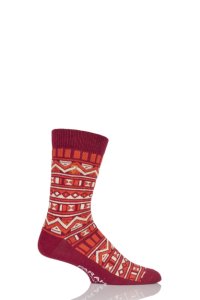 Men 1 Pair Farah Vintage Tribal Patterned Cotton Socks