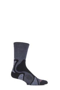 Mens 1 Pair Bridgedale X-Hale Trailblaze Socks With Impact And Protective Padding