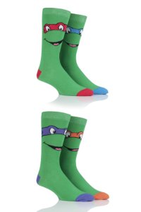 Mens 4 Pair SockShop Teenage Mutant Ninja Turtles Cotton Socks