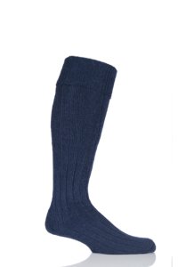 Mens & Ladies 1 Pair SockShop of London Mohair Knee High Socks With Extra Cushioning and Ribbed Top