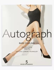 Autograph 5 Denier Cool Comfort Oiled Look Tights