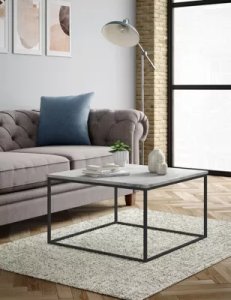 M&s - Farley marble square coffee table