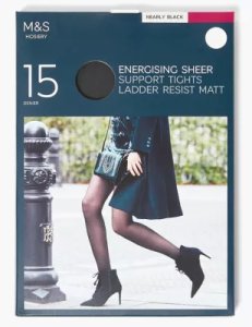 M&S Collection 15 Denier Energising Ladder Resist Tights