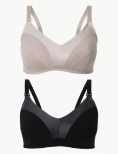 M&S Collection 2 Pack Full Cup Nursing Bras B-G