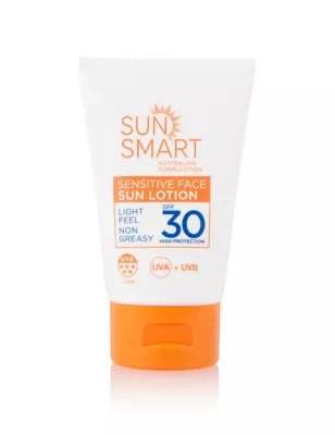 Sun Smart Womens Sensitive Face Sun Lotion SPF30 50ml