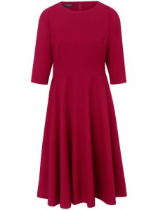 La robe manches 3/4 100% laine vierge  Fadenmeister Berlin rouge