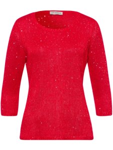 Le pull manches 3/4  Uta Raasch rouge