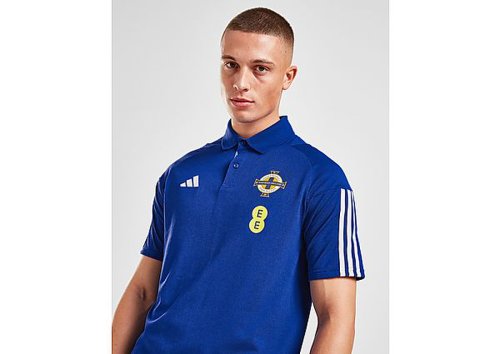 Adidas Northern Ireland Tiro 23 Cotton Polo Shirt - Blue - Mens