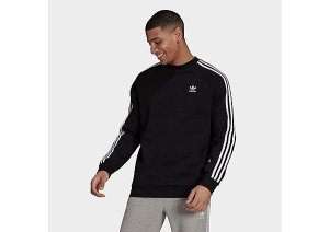 Adidas Originals Adicolor Classics 3-Stripes Crew Sweatshirt - Black - Mens