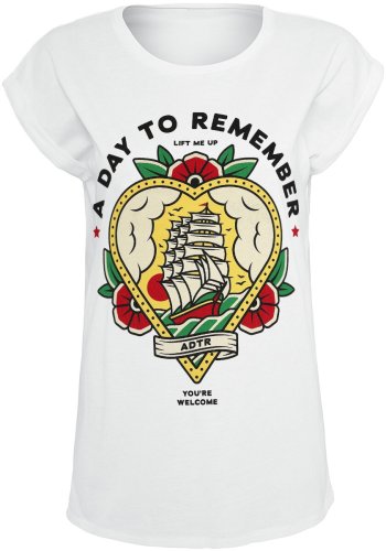 A Day To Remember  You're Welcome  Girl-Shirt  weiß