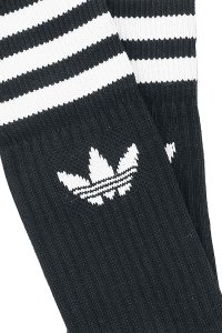 Adidas Solid Crew Sock 3 Pack Socken schwarz weiß
