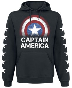 Captain America  Stars  Kapuzenpulli  schwarz
