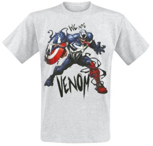 Captain America  we are venom  t-shirt  hellgrau