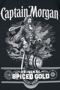 Captain Morgan Original Spiced Rum T-Shirt schwarz
