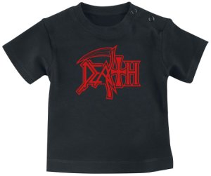 Death  Logo  Baby-Shirt  schwarz