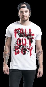 Fall Out Boy Mohawk Skull T-Shirt weiß