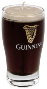 Guinness  Pint  Kerze  schwarz