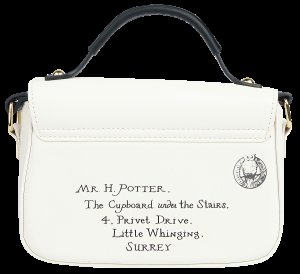 Harry Potter Brief Handtasche weiß