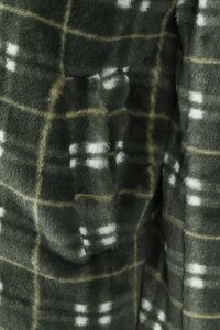 Jawbreaker Teenage Dirtbag Plaid Faux Fur Coat Mantel grün