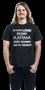 Karma  T-Shirt schwarz