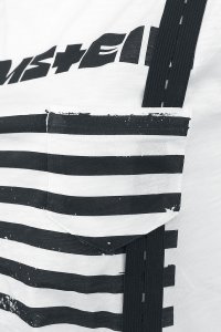 Rammstein Suspender T-Shirt weiß