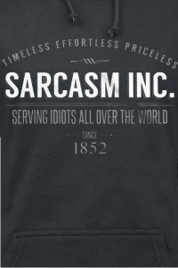 Sarcasm Inc.  Kapuzenpullover schwarz