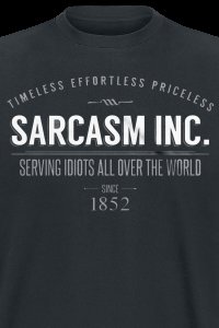 Sarcasm Inc.  T-Shirt schwarz