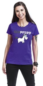 Sehpferd  T-Shirt violett