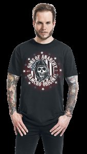 Sons Of Anarchy Samcro USA T-Shirt schwarz