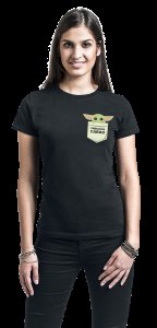 Star Wars The Mandalorian - Pocket Child T-Shirt schwarz