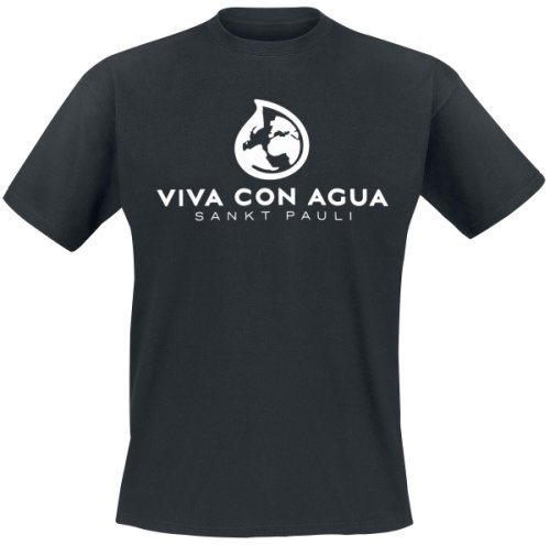 Viva Con Agua  Logo Tee  T-Shirt  schwarz
