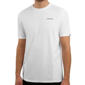 HEAD Club Tech T-Shirt Herren - Weiß, Silber