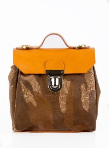 Young British Designers - Hillmini urban messenger in tan camouflage - last one by jam love london