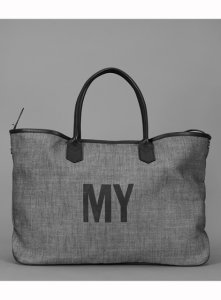 MY Travel Tote in Grey Chambray by Jam Love London