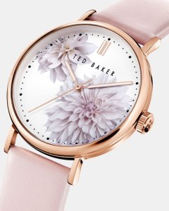 Ted Baker - Clove leather strap watch
