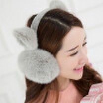 2018 New Fashion Rabbit Winter Earmuffs For Women Warm Fur Earmuffs Winter Warm Ear Warmers Gifts For Girls Female Free Shipping