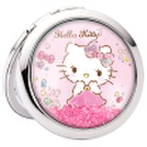 Hello Kitty makeup mirror portable gift pretty woman with makeup mirror to send girlfriends folding small mirror light luxury gift 1606