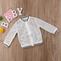 Hot Toddler Kids Baby Girl Mesh Sun UV-Protection White Clothing Coat Outerwear