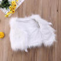 Kids Baby Girl Outerwear Faux Fur Winter Warm Waist Vest Gilet Waistcoat Coat AU