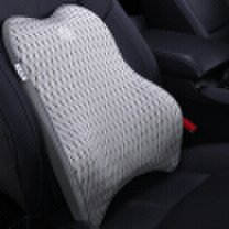 KING ETING Car waist space memory cotton back cushion car office pillow pillow waist pillow Y4 breathable waist ash