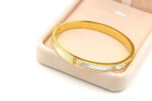 Kalanassa - Korean couple bracelet 18k rose gold three diamond white shell bracelet womens couple gold brace natural diamond bracelet