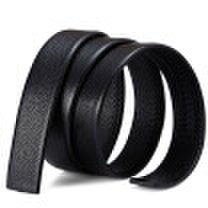 Joy Collection - Laorentou belt men&39s headless belt automatic buckle belt belt men&39s buttonless layer leather belt do not take p11jl5a black