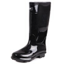 Pull back rain boots men&39s high tube waterproof anti-skid shoes shoes outdoor boots sets of shoes HXL818 black high tube 43 yards