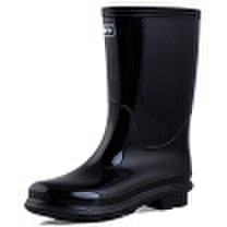 Pull back rain boots men&39s high tube waterproof anti-skid shoes shoes outdoor boots sets of shoes HXL838 black tube 41 yards