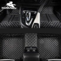 Royal horse leather series surrounded by car wire ring mats can be customized black leather orders please note the model year